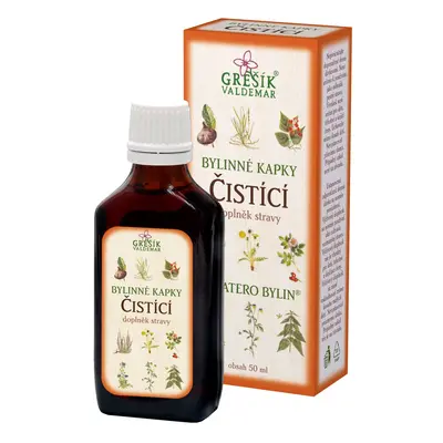 GREŠÍK Devatero bylin kapky Čistící kapky 50 ml