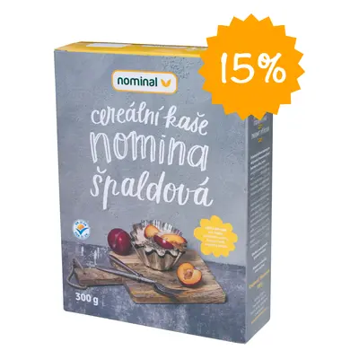 Veganské jídlo: NOMINAL cereální kaše špaldová 300g