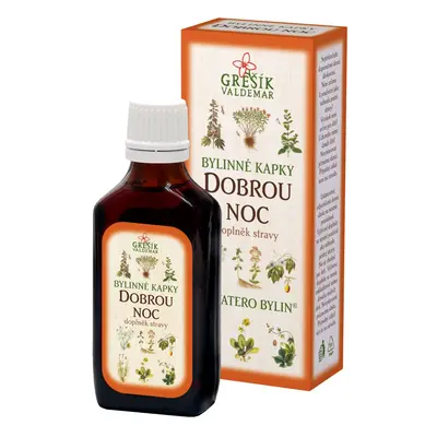 GREŠÍK Devatero bylin kapky Dobrou noc kapky 50 ml