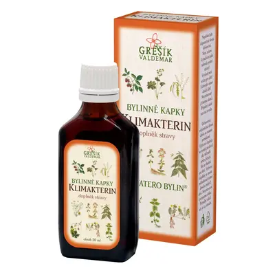 GREŠÍK Devatero bylin kapky Klimakterin kapky 50 ml