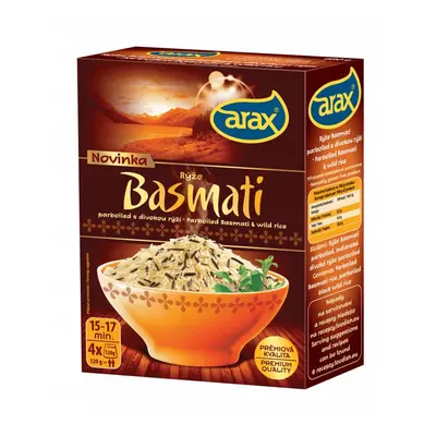 ARAX Varné sáčky - Rýže Basmati parboiled s indiánskou 480 g