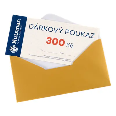 Nutsman Dárkový tištěný poukaz 300 Kč