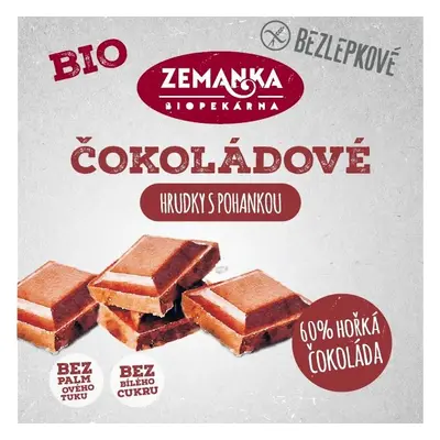 Zemanka Bezlepkové pohankové bio hrudky s čokoládou 100 g