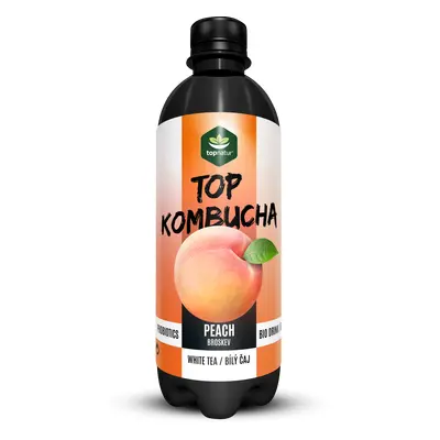 TOPNATUR TOP Kombucha Broskev čaj 500 ml