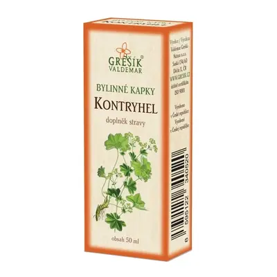 Grešík Bylinné kapky Kontryhel kapky 50 ml