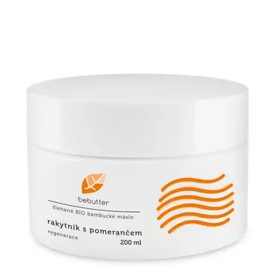 Aromatica Bebutter Šlehané BIO bambucké máslo rakytník s pomerančem 200 ml