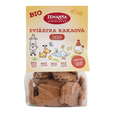 Zemanka Špaldová kakaová bio zvířátka 100 g