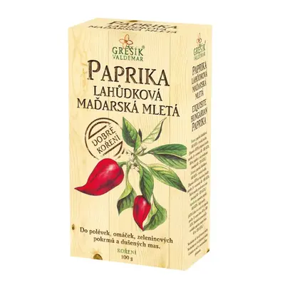 GREŠÍK Dobré koření Paprika lahůdková maďarská 100g