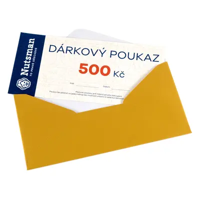 Nutsman Dárkový tištěný poukaz 500 Kč