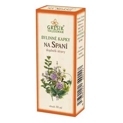 Grešík Bylinné kapky Na spaní kapky 50 ml