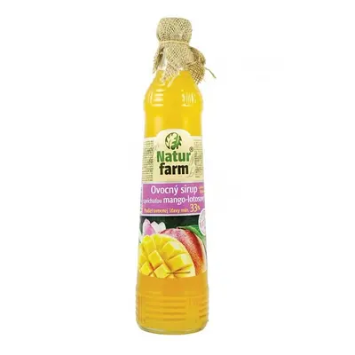 Natur Farm NaturFarm Sirup mango + lotosový květ min. 33% 0,7 l