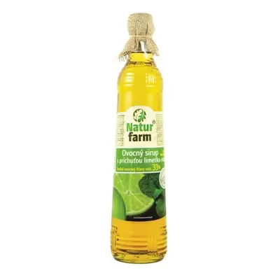 Natur Farm NaturFarm Sirup limetka + máta min 33% 0,7 l