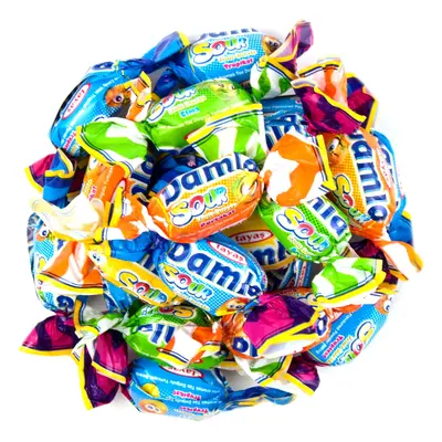 NUTSMAN Ovocné kyselé karamelky Damla Sour Fruit Bursts Množství: 500 g