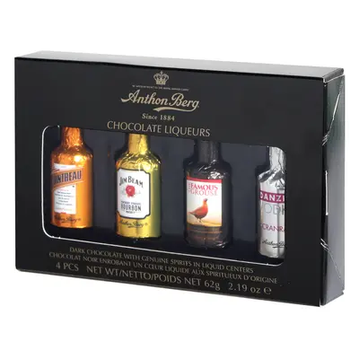 Anthon Berg lahvičky s alkoholem "liqueurs" 4 ks 62 g