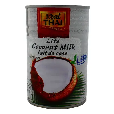 Real Thai Kokosové mléko LITE 400ml (bílé)