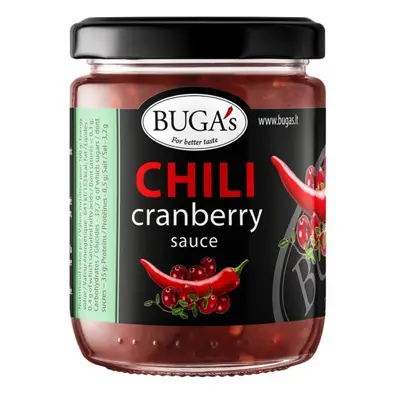 BUGA BUGA'S Chilli omáčka s brusinkami sklo 170 g