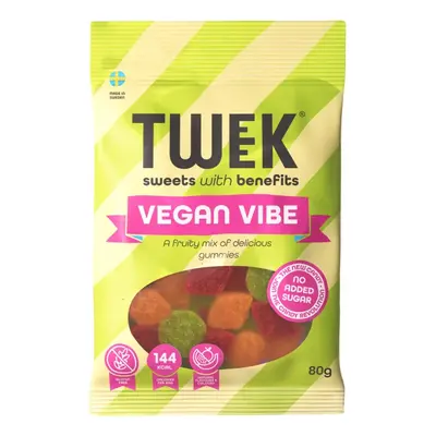 TWEEK VEGAN VIBE Kyselé ovocné želé bonbony bez přidaného cukru 80 g