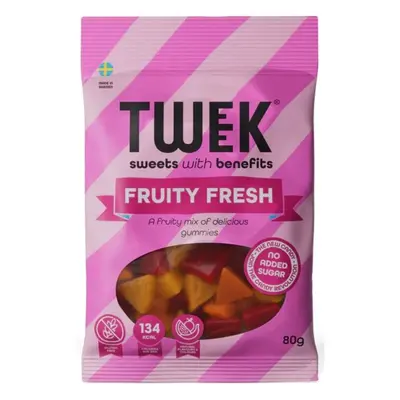 TWEEK FRUITY FRESH Ovocné želé bonbony bez přidaného cukru 80 g