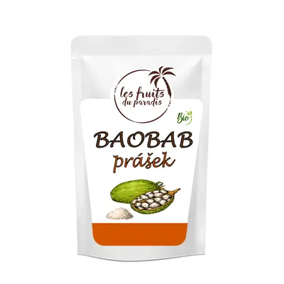 Les fruits de paradis Baobab prášek BIO, Zimbabwe, 200g