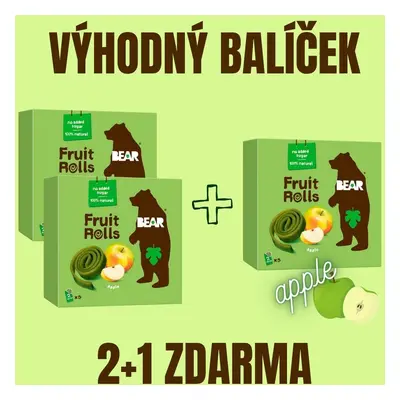 YOYO Bear Apple Jablko 5 x 20 g 2+1 ZDARMA