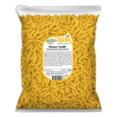 ARAX Těstoviny semolinové vřetena "Fusilli" 5 kg