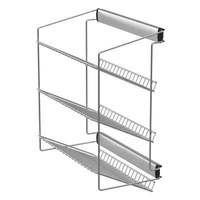 Úložný třípatrový koš Barva koše: stříbrná