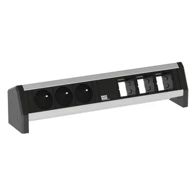 Elektro zásuvka Bachmann Desk 1 3x 230V, 3x uživ. modul 902.006