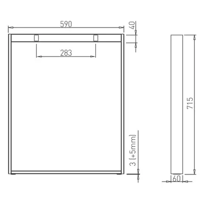 Stolová podnož HQ šířka 800/600 mm, výška 715 mm RAL9006G Šířka stolové podnože (mm): 600