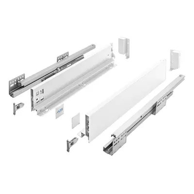 Zásuvka s bočnici AXIS PRO, výška 86 mm - barva bílá Jmenovitá délka [mm]: 500