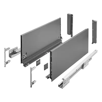 Zásuvka s bočnici AXIS PRO, výška 200 mm - barva antracit Jmenovitá délka [mm]: 550