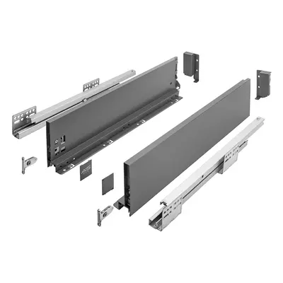 Zásuvka s bočnici AXIS PRO, výška 120 mm - barva antracit Jmenovitá délka [mm]: 350