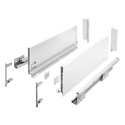 Zásuvka s bočnici AXIS PRO, výška 168 mm - barva bílá Jmenovitá délka [mm]: 400