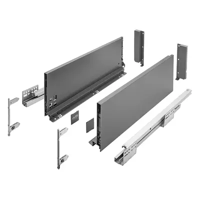 Zásuvka s bočnici AXIS PRO, výška 168 mm - barva antracit Jmenovitá délka [mm]: 400