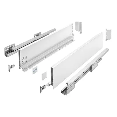 Zásuvka s bočnici AXIS PRO, výška 120 mm - barva bílá Jmenovitá délka [mm]: 450