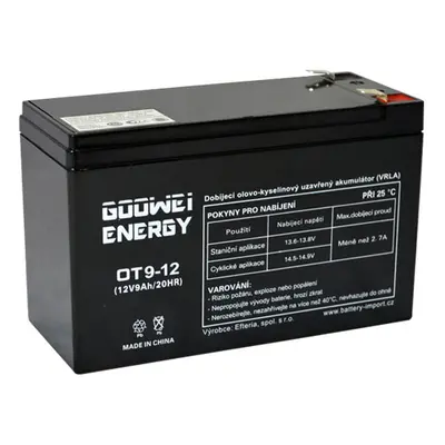 Goowei Energy OT9-12 F2 12V 9Ah APC RBC17