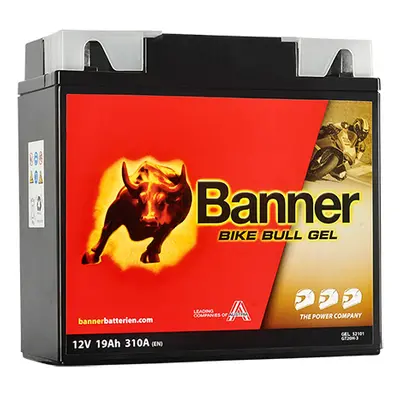 Motobaterie Banner Bike Bull GEL 52101 / BG12-19, 12V - 18Ah