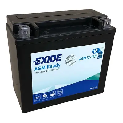 Motobaterie EXIDE BIKE AGM Ready 18Ah, 12V, AGM12-19.1 (YTX20-BS)