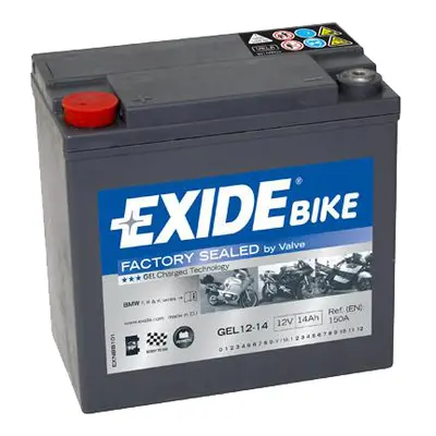 Motobaterie EXIDE BIKE GEL 14Ah, 12V, GEL12-14