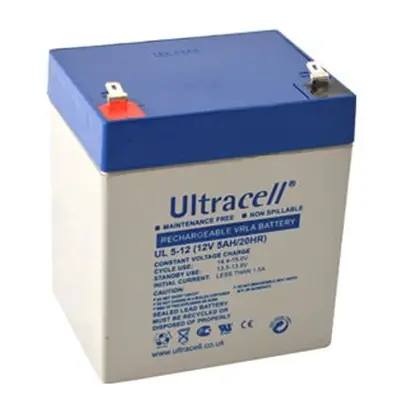 Ultracell UL5-12F1 (12V - 5Ah), VRLA-AGM záložní baterie