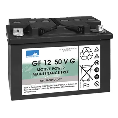 Gelový trakční akumulátor SONNENSCHEIN GF 12 050 V G, 12V, C5/50Ah, C20/55Ah