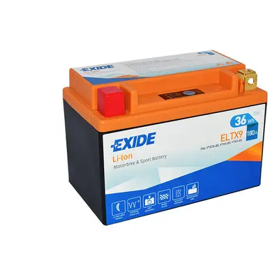 Motobaterie EXIDE BIKE Li-Ion 3Ah, 12V, ELTX9