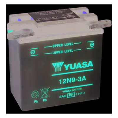 Motobaterie YUASA (originál) 12N9-3A, 12V, 9Ah