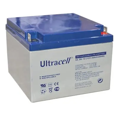 Ultracell UL26-12 (12V - 26Ah), VRLA-AGM záložní baterie