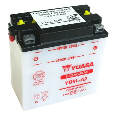 Motobaterie YUASA (originál) YB9L-A2, 12V, 9Ah