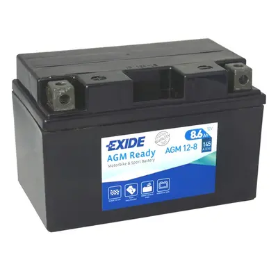 Motobaterie EXIDE BIKE AGM Ready 8,6Ah, 12V, AGM12-8 (YTZ10-BS)