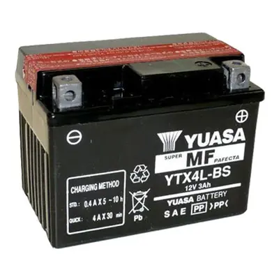 Motobaterie YUASA (originál) YTX4L-BS, 12V, 3Ah