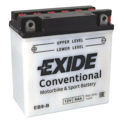 Motobaterie EXIDE BIKE Conventional 9Ah, 12V, EB9-B / 12N9-4B-1