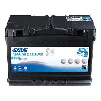 Exide DUAL EFB 12V 70Ah 600A EZ600