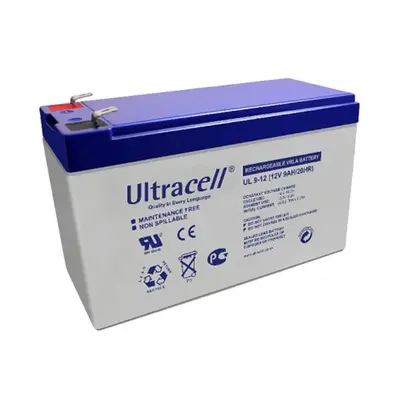 Ultracell UL9-12 F2 (12V - 9Ah), VRLA-AGM záložní baterie