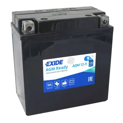 Motobaterie EXIDE BIKE AGM Ready 9Ah, 12V, AGM12-9 (YB9-B)